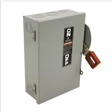 [GUN321] GUN321  TGN3321  General Electric GE TH3361 30 Amp 600v 3 Phase Fusible Safety Switch Disconnect G/E