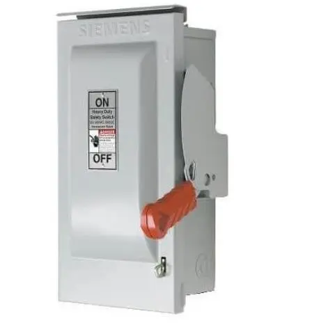 [HHN461NW] HHN461NW  30A .3P .480/277V .3R. FUSE Fused 3 Pole Disconnect, 480V, 30A, Type H Fuse, Nema 3R Outdoor Enclosure 