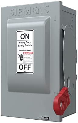 [HNF361] HNF361 Siemens Low Voltage Circuit Protection Heavy Duty Safety Switches. 30A 3P 600V 3W NON FUSED HD TYPE 1