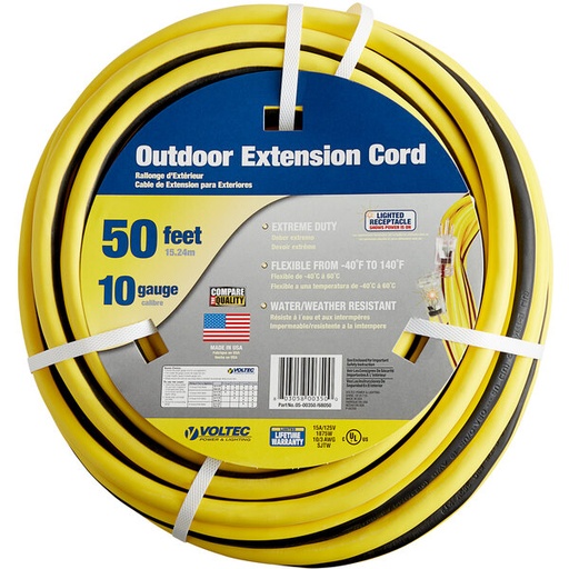 [05-00350] 05-00350  50FT 10/3   HD EXTENSION CORDS