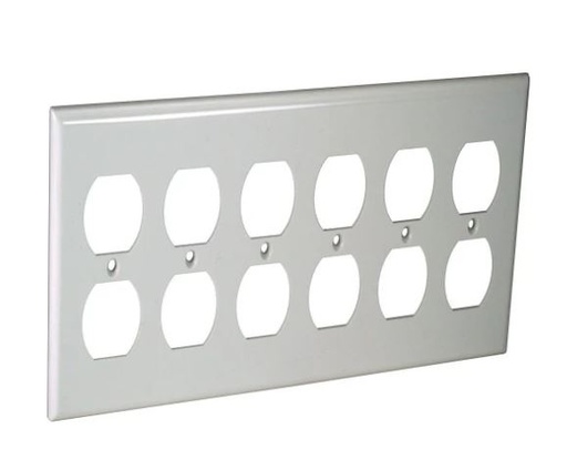 [OP86] OP86  6-Gangs Duplex Receptacle Wallplate