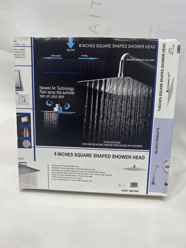 [NB21008] NB21008 - 8 INCHES SQUARE SHAPED SHOWER NB21008