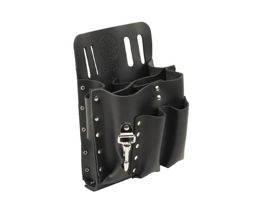 [5164] 5164  8-POCKET TOOL POUCHE SLOTTED BLACK