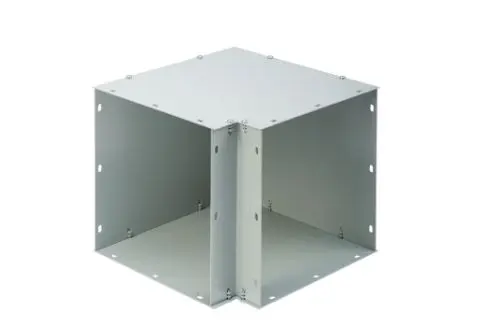 [88L] 88L   8''X8''    ELBOW 90 -Degree  Wireway,  Gray, Mild Steel