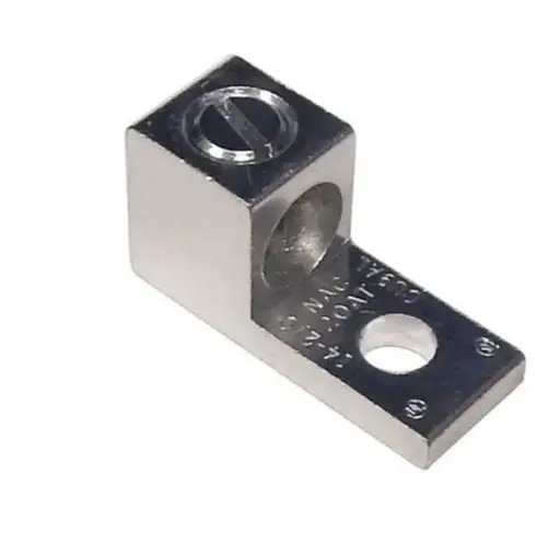 [90712] 90712 ALUM 1COND 1HOLE #6ST #14SOL MORRIS  AWG Aluminum Mechanical Lug