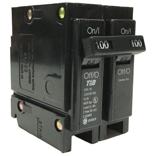 [TB2100] TB2100     BREAKER  2  POLE  100AMP T&B