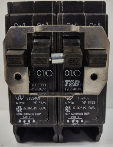 [TBBQ220240] TBBQ220240    BREAKER  QUADUPLEX  20/40A.T&B