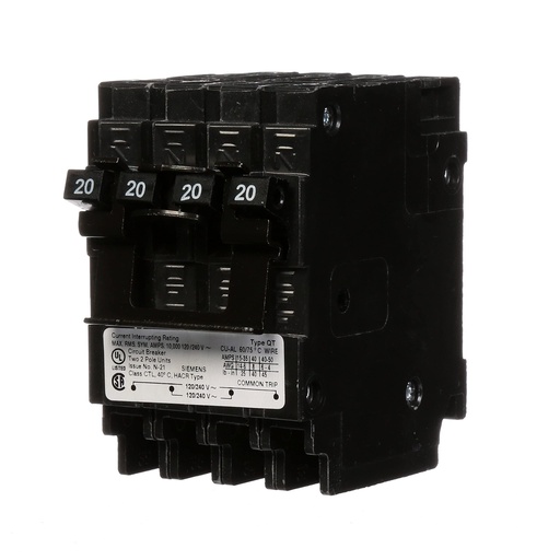 [Q22020CT2NC] Q22020CT2NC    BREAKER (2)20A 2P 120/240V 10K NON-CTLQT