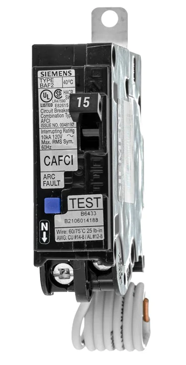 [BA115AFC] BA115AFC BREAKER 1P 15A BOLTON COMBO SIEMENS