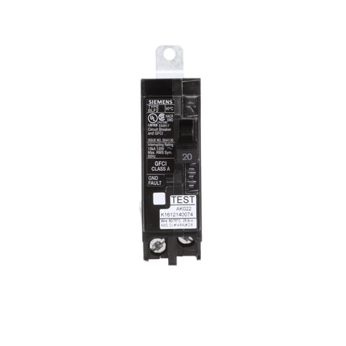 [BF120A] BF120A  BREAKER 1P 20A BOLT-ON GFCI SIEMENS