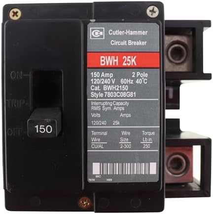 [BWH2150] BWH2150  BREAKER 150A 2P CUTLER -HAMMER  25K