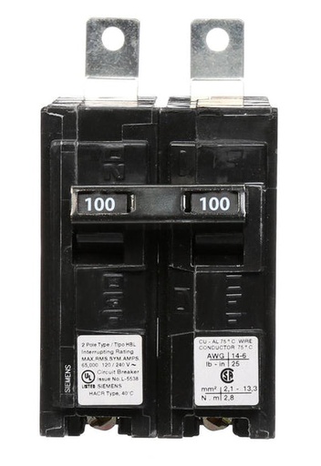 [B210000S01] B210000S01     BREAKER 2P 100A SHUNT TRIP TYPE BL