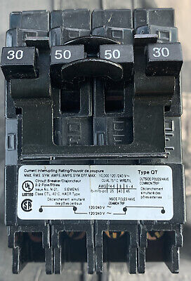 [Q23050CT2] Q23050CT2  Siemens Low Voltage Residential Circuit Breakers Miniature Thermal Mag Circuit Breakers - Duplex, Triplex, Quadplex are Circuit Protection Load Center Mains, Feeders, and Miniature Circuit Breakers. Type: QT Application: Electrical Distribution Standard: UL 489 Voltage Rating: 120/240V Amperage Rating: 30-50A Trip Range: Thermal Magnetic Interrupt Rating: 10 AIC Number Of Poles: 2P  