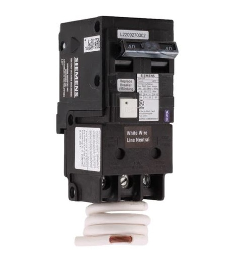 [QF240A] QF240A  BREAKER .2P. 40A. GFCI  SIEMENS