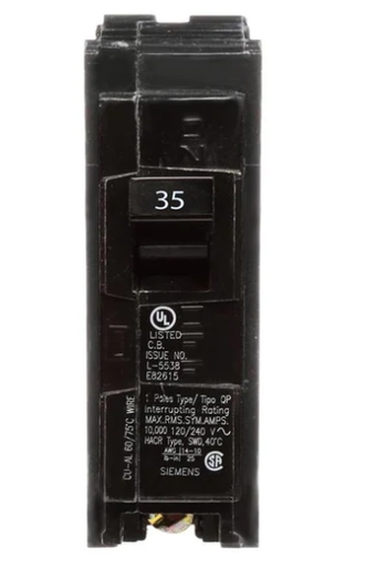 [Q135] Q135  BREAKERS .35A.1P   SIEMENS