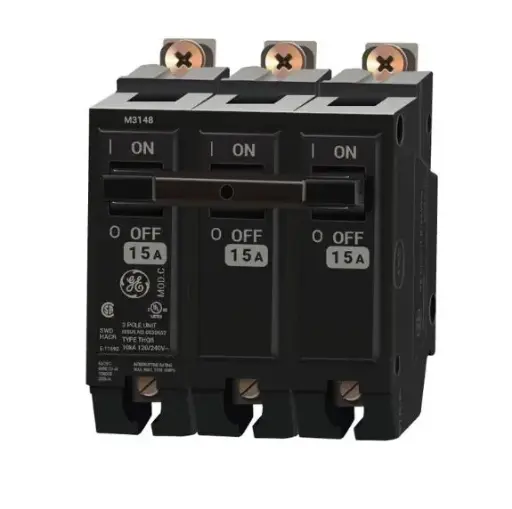 [THQB32015] THQB32015  BREAKER   BOLT-ON  G/E  15 Amp Circuit Breaker Bolt-On - 15 Amp - 3 Pole - 240 Volt