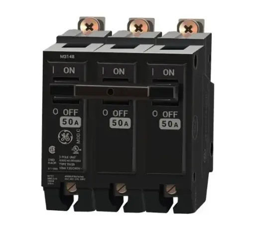 [THQB32050] THQB32050  BREAKER   BOLT-ON  G/E 50 Amp Circuit Breaker Bolt-On - 50 Amp - 3 Pole - 240 Volt