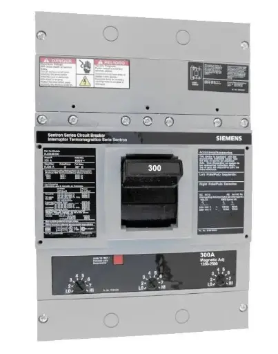 [HJD63B300] HJD63B300  BREAKER 3P 300A SIEMENS  300 Ampere at 40 Degree Celsius, 3 Pole, 240V AC, 480V AC, and 600V AC @ 50/60 HZ, Interrupting Ratings: 100 Kiloampere @