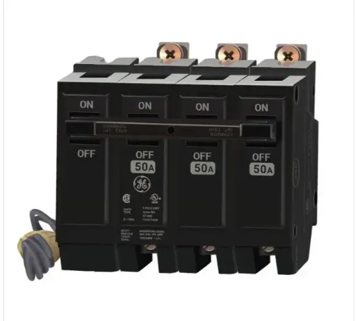 [THQB32050ST1] THQB32050ST1  BREAKER 3P 50A BOLT-ON   SHUNTRIP  50 Amp Shunt Trip Circuit Breaker Bolt-On - 50 Amp - 3 Pole - 240 Volt