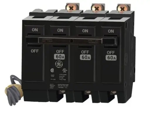 [THQB32060ST1] THQB32060ST1  BREAKER 3P 60A BOLTON SHUNTRIP   60 Amp Shunt Trip Circuit Breaker Bolt-On - 60 Amp - 3 Pole - 240 Volt