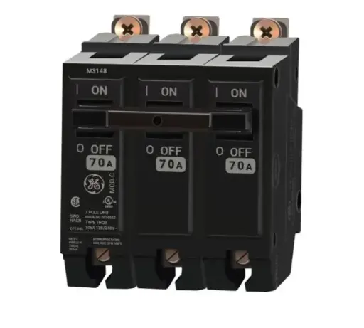 [THQB32070] THQB32070   BREAKER 3P 70A BOLTON G/E  70 Amp Circuit Breaker Bolt-On - 70 Amp - 3 Pole - 240 Volt