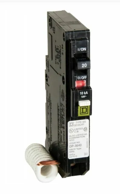 [QO120CAFI] QO120CAFI BREAKER 1P  20A.AF.COMBO CAFI SQUARE D