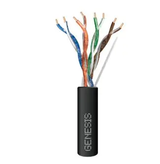 [5079] 5079  CAT5E  24/4 PR DIRBUR BLACK
