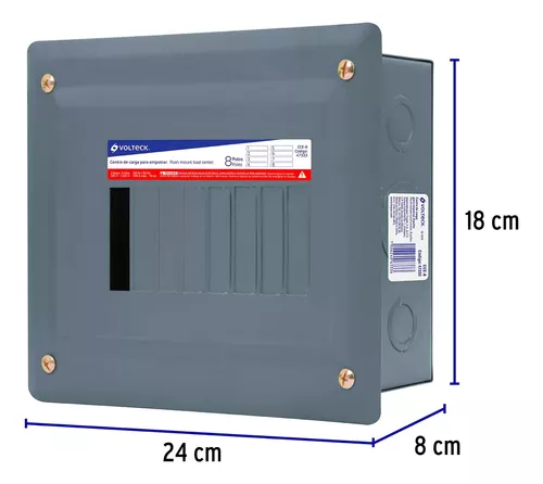 [47333] 47333   8 pole, over mounted, lug load center (no ul)   CENTRO DE CARGA PARA EMPOTRAR 8 POLOS  ( NO UL) PANEL