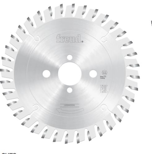 [LI25M43XN3] LI25M43XN3  CIRCULAR SAW  BLADE Freud 180mm Conical Scoring  Teeth	36 Arbor	30mm Kerf	4.3-5.5mm Hook Angle	8° Plate	3.2mm Grind	Conical Pinholes	2/7/42 + 2/10/60 