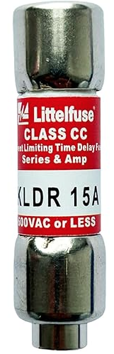 [KLDR015] KLDR015  CLASS  CC  TD.15A.600V CURRENT LIMITING TIME DELAY FUSE