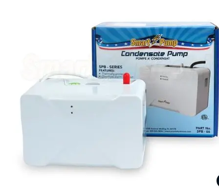 [SPB-66] SPB-66   CONDENSATE PUMP MINI SPLIT  (110-240)   Thermally protected Overflow alarm function Suitable water temp. 0-70°C/158°F Automatic Tank Cleaning