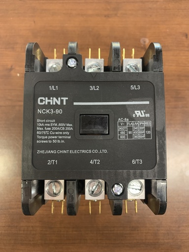 [EB02113] CONTACTOR  3P. 90A.120V