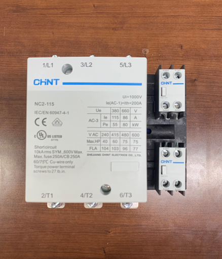 [EB00870] CONTACTOR 115A.220V.AC.UL