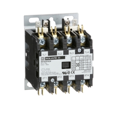 [8910DPA34V09] CONTACTOR 40A 4P COIL 240V