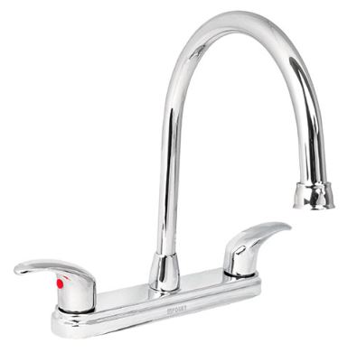 [49687] 49687 Lever hdl, kitchen faucet, s.steel, Aqua