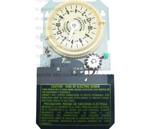 [R8806M101C] R8806M101C   CYCLE  TIMER  W/RELAY Intermatic  Sprinkler/Irrigation Time Switch with 14-Day Skipper - Mechanism Only