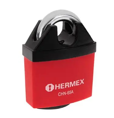 [18619] 18619   2.55" Abloy Key Iron Shrouded Padlock  65MM ZINC /NYLON PADLOCK