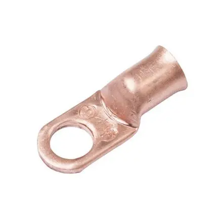 [92004] Copper Tubular Terminals #4 Awg 3/8" Stud Size