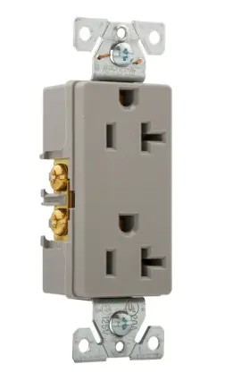 [6352GY-BU] 6352GY-BU   DECOR  DUPLEX RECEPTACLE 20A GRAY
