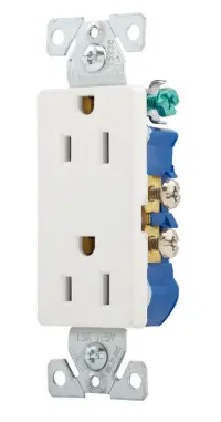 [1107W-BOX] 1107W-BOX   DCR  DUPLEX 15A  WHITE OUTLET