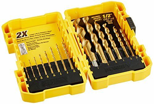 [DW1341G] DEWALT JUEGO DE BROCAS 14PC TITANIUM  DW1341