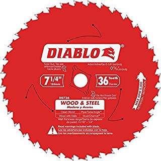 [D0736GPX] D0736GPX   DIABLO WOOD & METAL BLADE 7-1/4" 36T 
