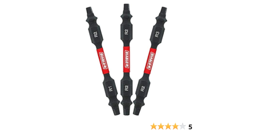 [DDESQV25-S3] DDESQV25-S3    DIABLO DOUBLE-ENDED SQUARE DRIVE BITS2-1/2'' 3PCS 