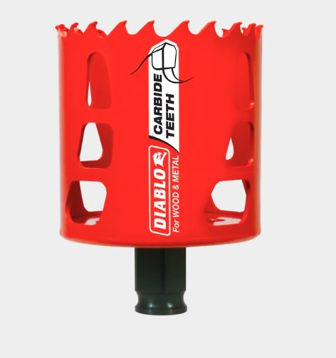 [DHS2563CT] DHS2563CT DIABLO 2-9/16" Carbide Teeth Hole Saw for Wood and Metal