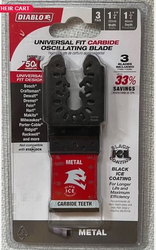 [DOU125CGP3] DOU125CGP3  DIABLO U-1-1/4 TCT GP OMT 3PK