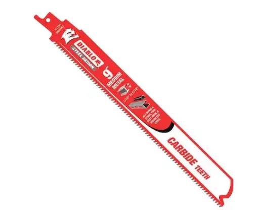 [DS0910CF3] DS0910CF3   9" 10 TPI Steel Demon™ Carbide Teeth Reciprocating Saw Blades for Medium Metal (3-Pack) DIABLO