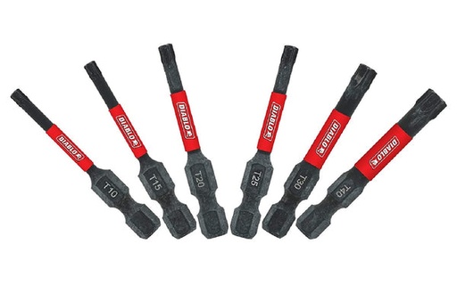 [DTV2-S6] DTV2-S6    DB INSERT BIT T 2" SET 6PC  DIABLO