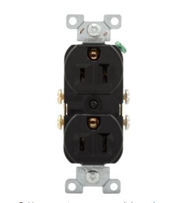 [CR15BK-SP] CR15BK-SP  DUPLEX RECEPTACLE 15A 125V BLK