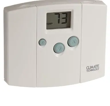[43054] 43054  Electronic Digital Wall Thermostats with Blue Back Light, 45 to 95 Degree F, 20-30 VAC