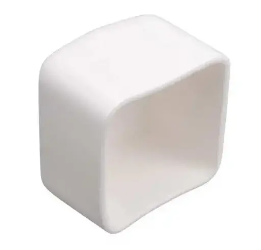 [EC-6153-5] EC-6153-5  END CAP  WHT  PVC   SHALLOW